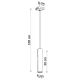 Suspension filaire LAGOS 1 1xGU10/10W/230V blanc