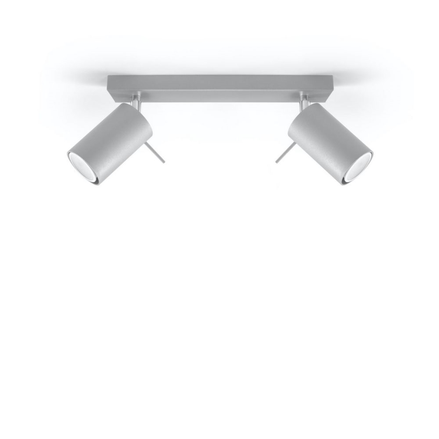 Spot de plafond RING 2xGU10/10W/230V