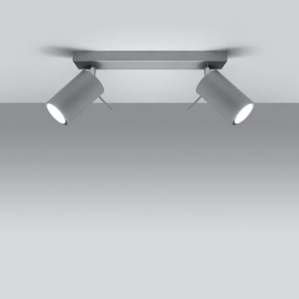 Spot de plafond RING 2xGU10/10W/230V