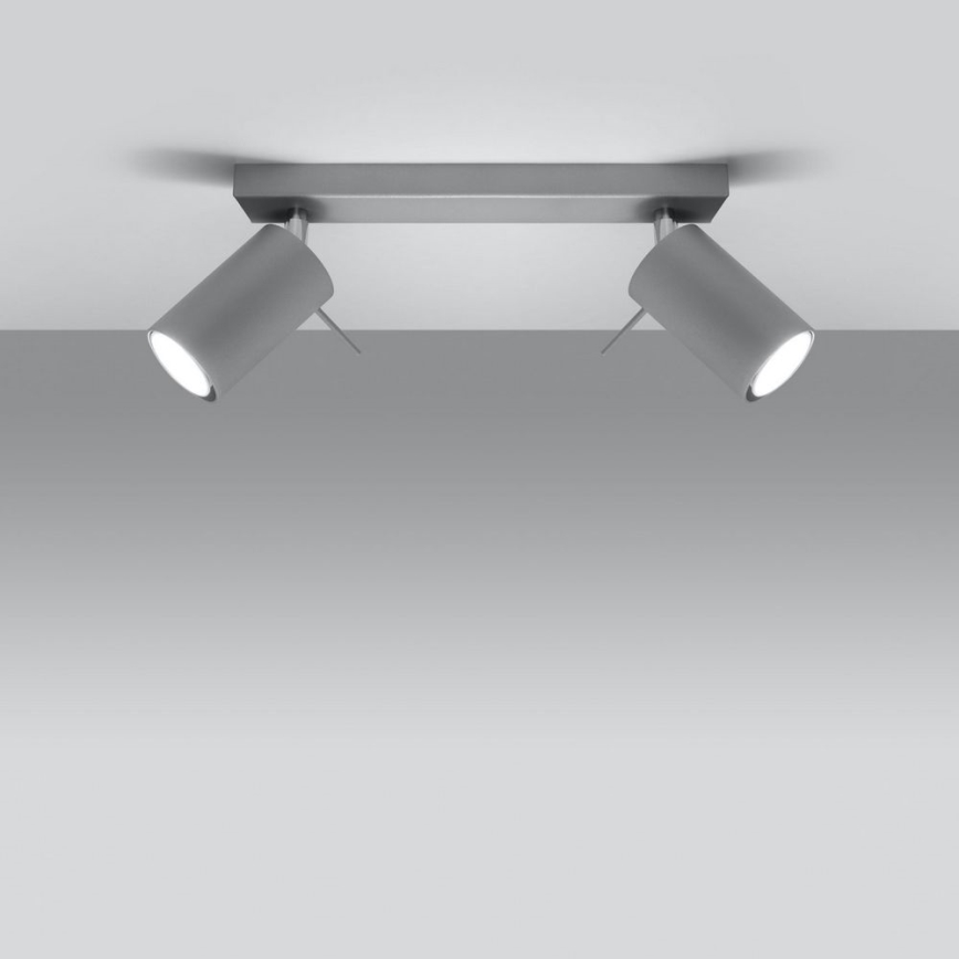 Spot de plafond RING 2xGU10/10W/230V