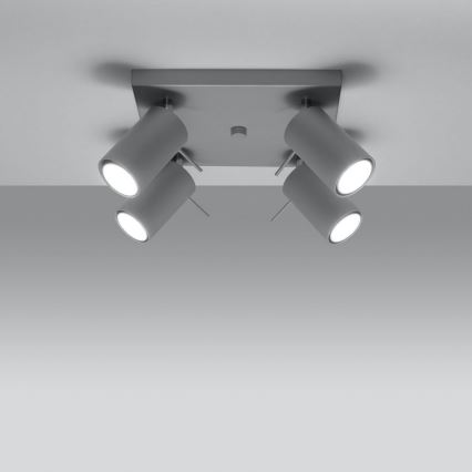 Spot de plafond RING 4xGU10/10W/230V