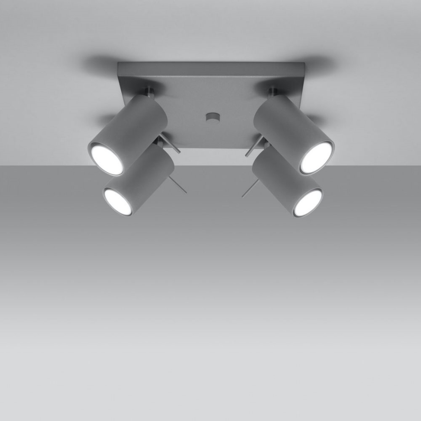 Spot de plafond RING 4xGU10/10W/230V