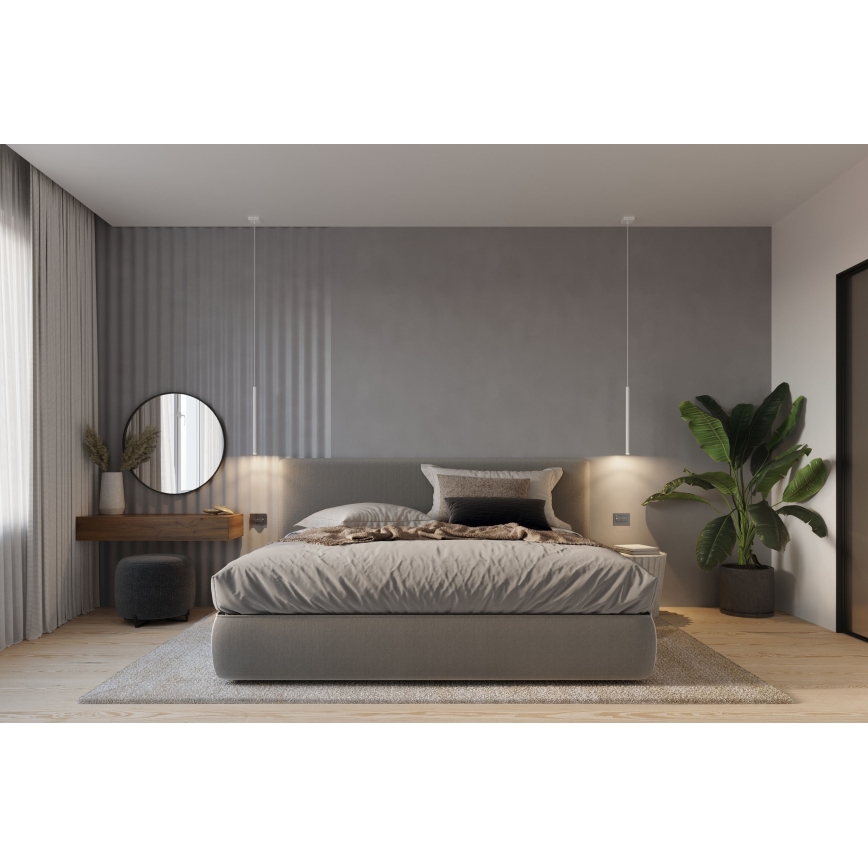 Suspension filaire PASTELO 3xG9/8W/230V blanc