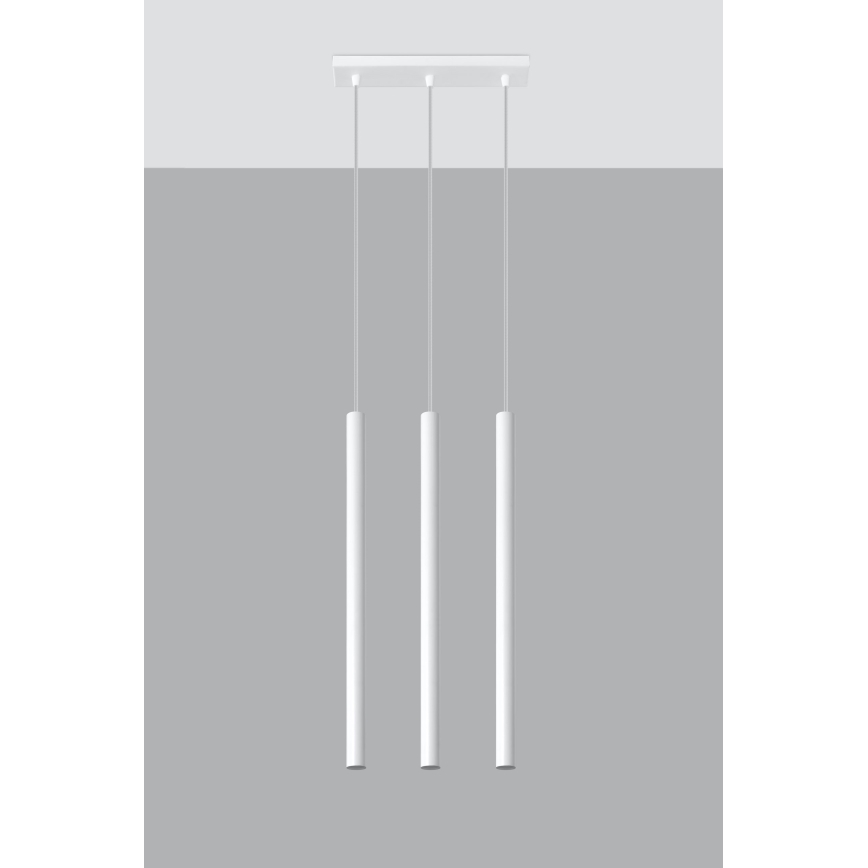 Suspension filaire PASTELO 3xG9/8W/230V blanc