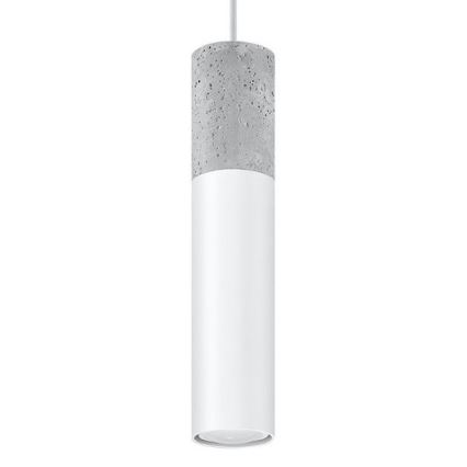 Suspension filaire BORGIO 1xGU10/40W/230V béton/métal blanc