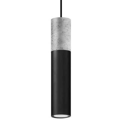 Suspension filaire BORGIO 1xGU10/40W/230V béton/métal noir