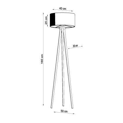 Lampadaire AUSTIN 1xE27/60W/230V