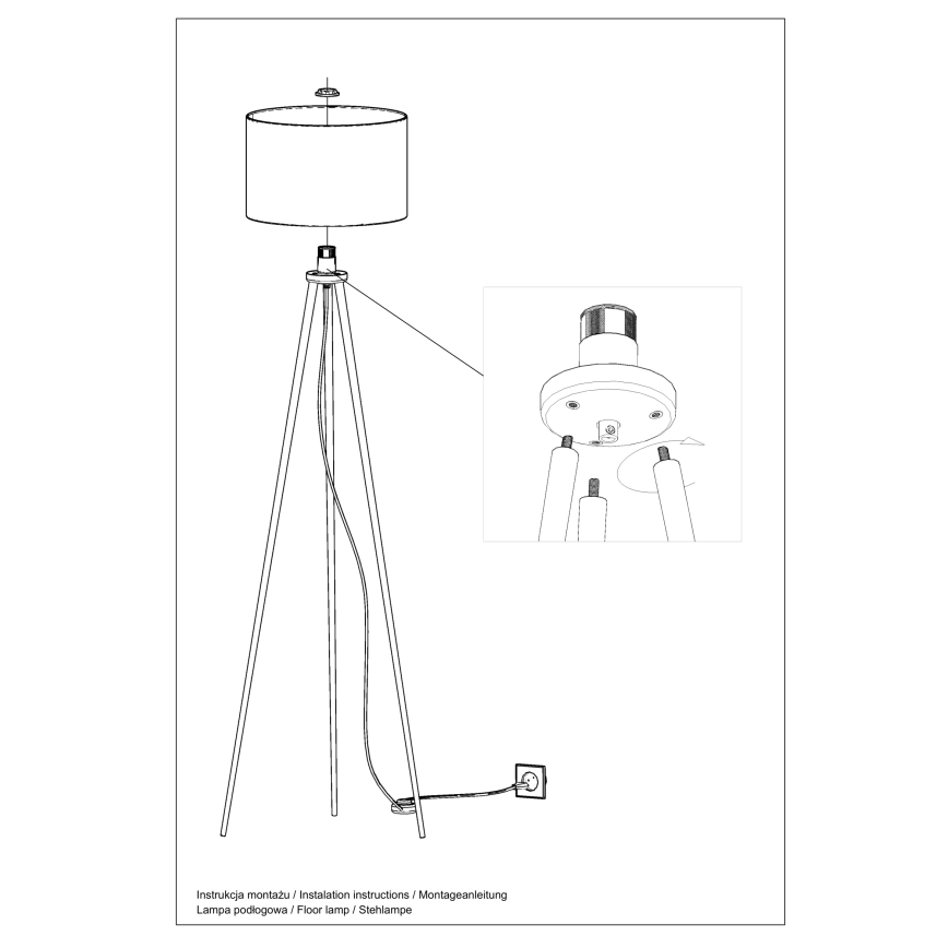 Lampadaire AUSTIN 1xE27/60W/230V