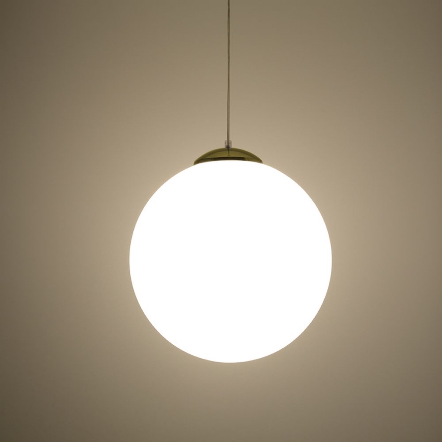 Suspension sur câble TOYA 1xE27/60W/230V Ø 40 cm blanc/doré