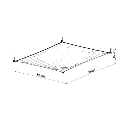 Plafonnier LED LUNA 2xG13/8,5W/230V 8x10,5 cm blanc