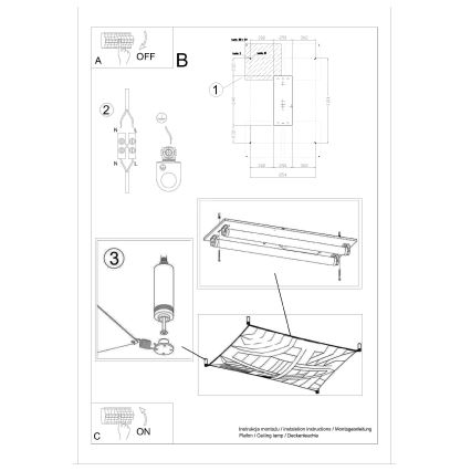 Plafonnier LED LUNA 2xG13/8,5W/230V 8x10,5 cm blanc