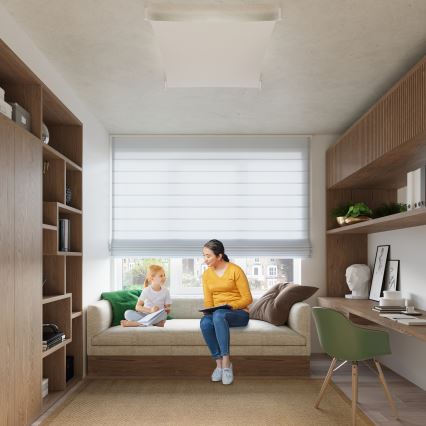 Plafonnier LED LUNA 4xG13/8,5W/230V 10,5x10,5 cm blanc