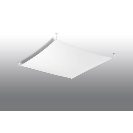 Plafonnier LED LUNA 4xG13/8,5W/230V 10,5x10,5 cm blanc