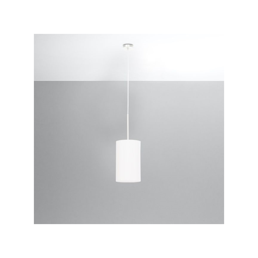 Suspension filaire OTTO 1xE27/60W/230V d. 15 cm blanche