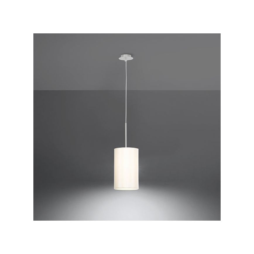 Suspension filaire OTTO 1xE27/60W/230V d. 15 cm blanche