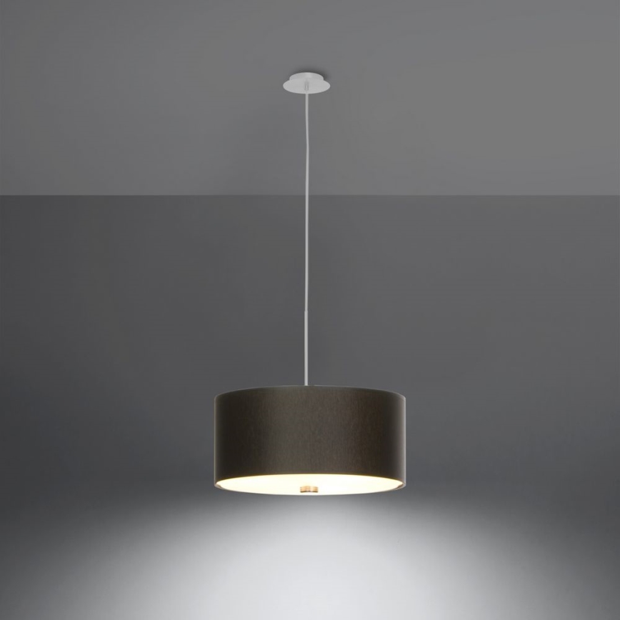 Suspension filaire SKALA 3xE27/60W/230V d. 30 cm noir