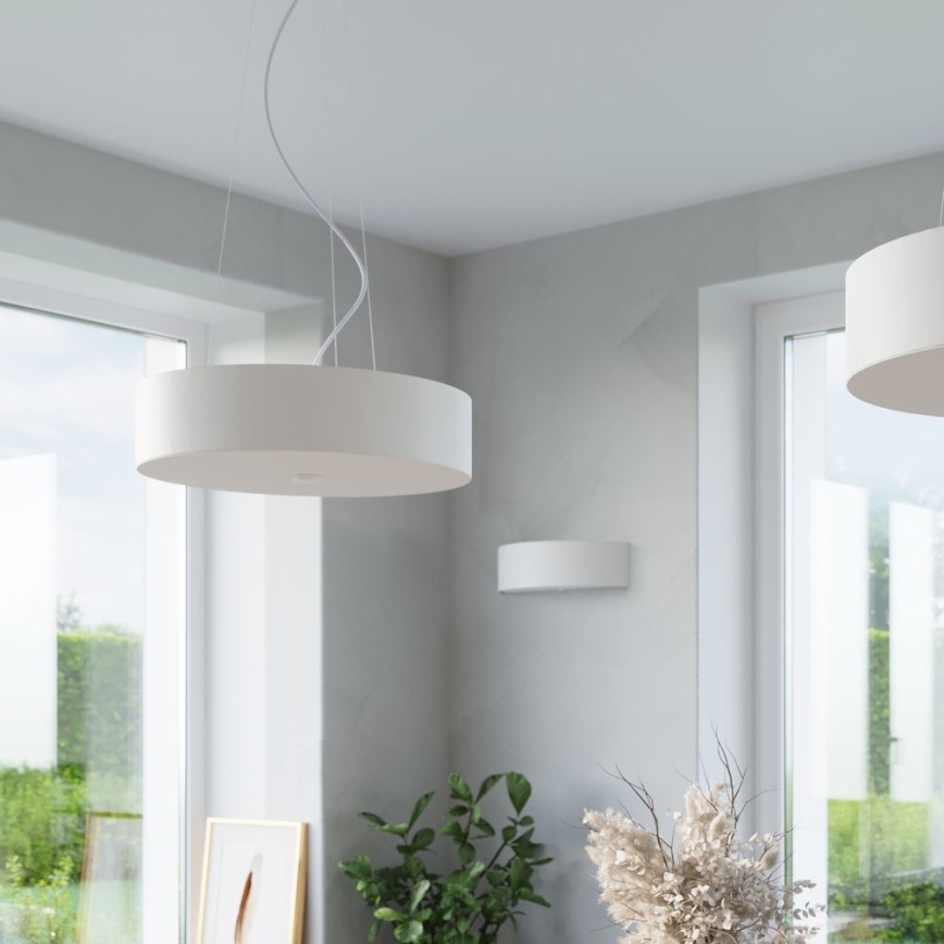 Suspension filaire SKALA 5xE27/60W/230V d. 50 cm blanche
