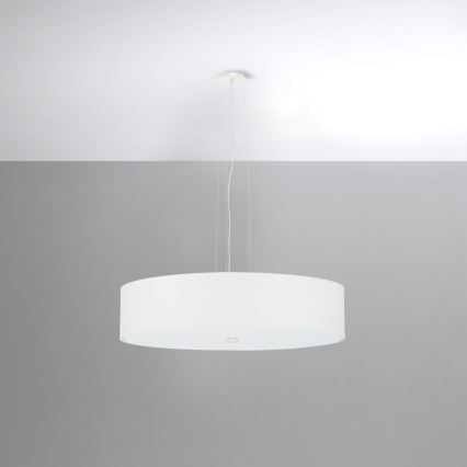 Suspension filaire SKALA 5xE27/60W/230V d. 50 cm blanche