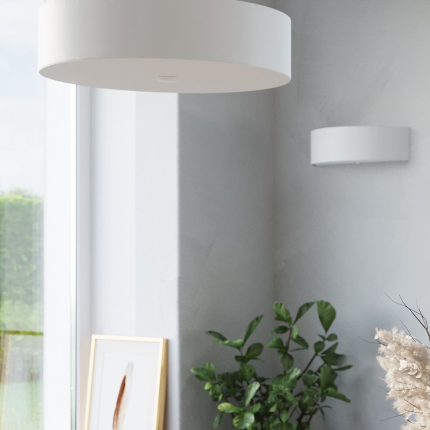 Plafonnier SKALA 3xE27/60W/230V d. 30 cm blanc