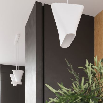 Suspension filaire BLUM 3xE27/60W/230V blanche