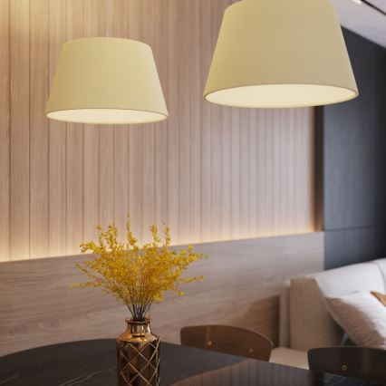 Suspension filaire CONO 3xE27/60W/230V d. 45 cm blanche