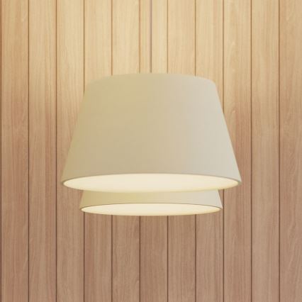 Suspension filaire CONO 3xE27/60W/230V d. 45 cm blanche