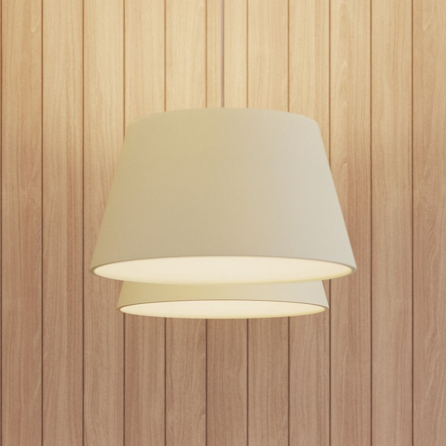 Suspension filaire CONO 3xE27/60W/230V d. 45 cm blanche