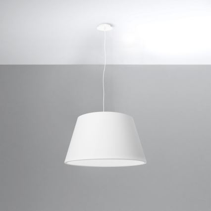 Suspension filaire CONO 3xE27/60W/230V d. 45 cm blanche