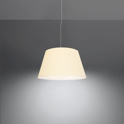 Suspension filaire CONO 3xE27/60W/230V d. 45 cm blanche
