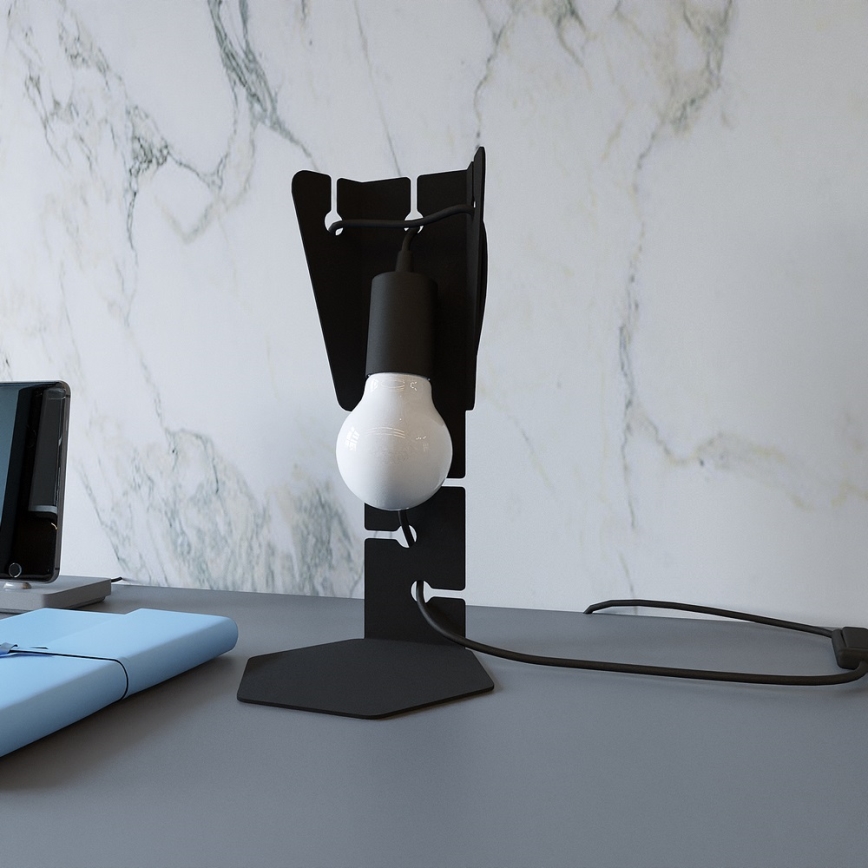 Lampe de table ARBY 1xE27/60W/230V noire
