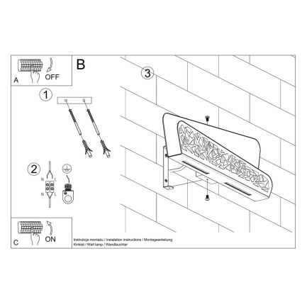 Applique murale ALIZA 2xG9/40W/230V