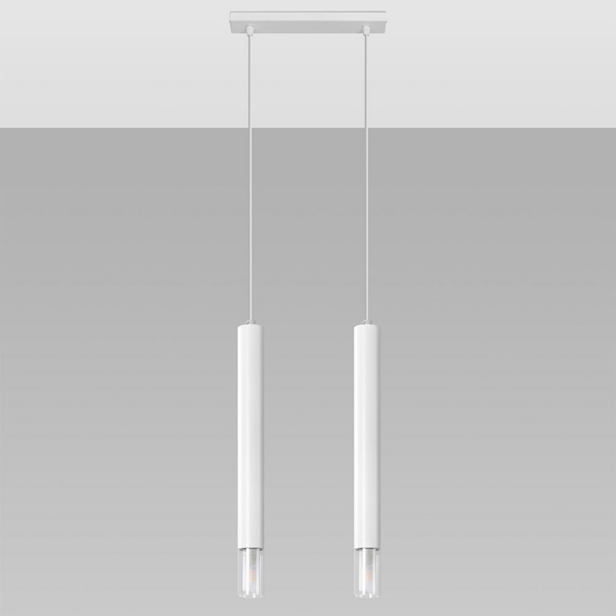 Suspension filaire VIZIER 2xG9/40W/230V blanc