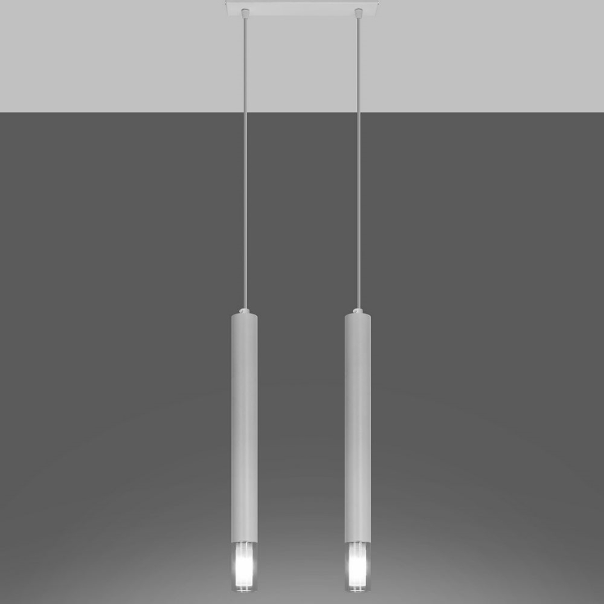 Suspension filaire VIZIER 2xG9/40W/230V blanc