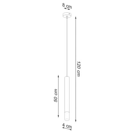 Suspension filaire VIZIER 1xG9/40W/230V noir