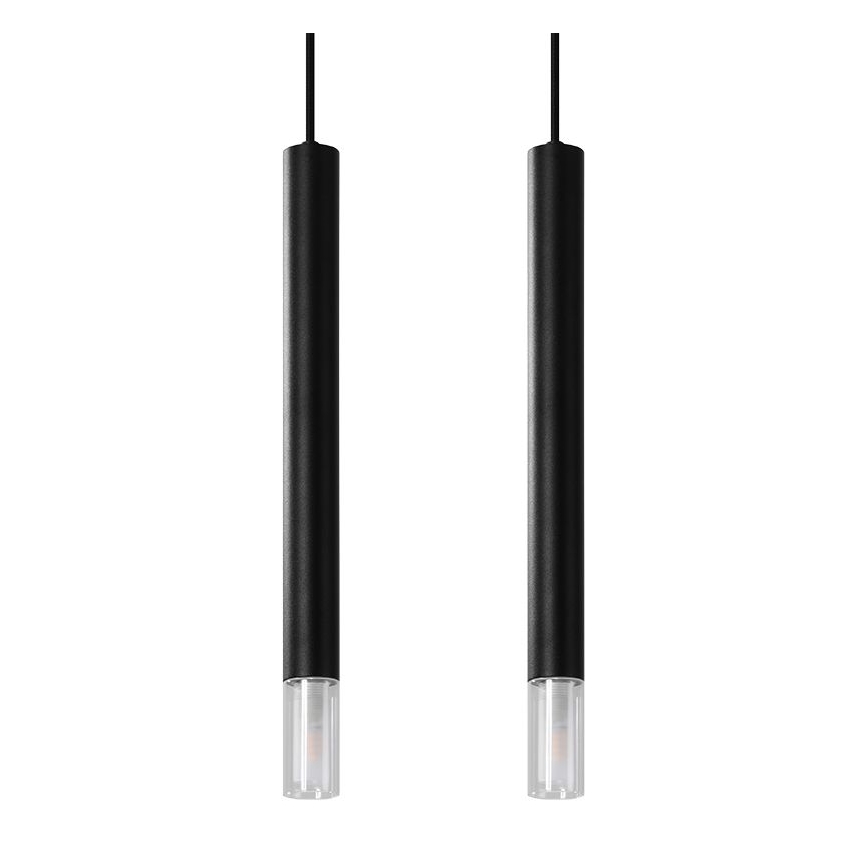 Suspension filaire VIZIER 2xG9/40W/230V noir