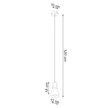 Suspension filaire QUBIC 1xE27/60W/230V béton/Bouleau/hêtre/noir