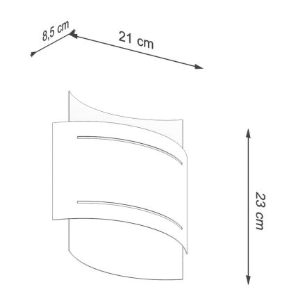 Applique murale HESTIA 1xG9/40W/230V blanc