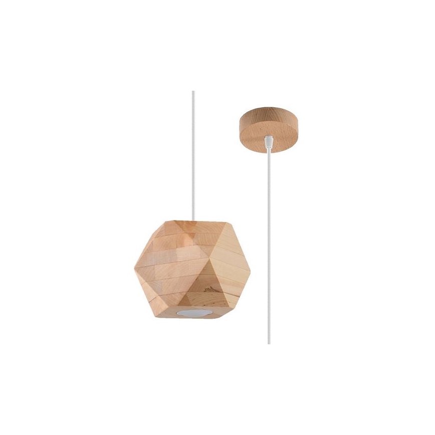 Suspension filaire WOODY 1xGU10/40W/230V chêne