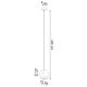 Suspension filaire WOODY 1xGU10/40W/230V chêne