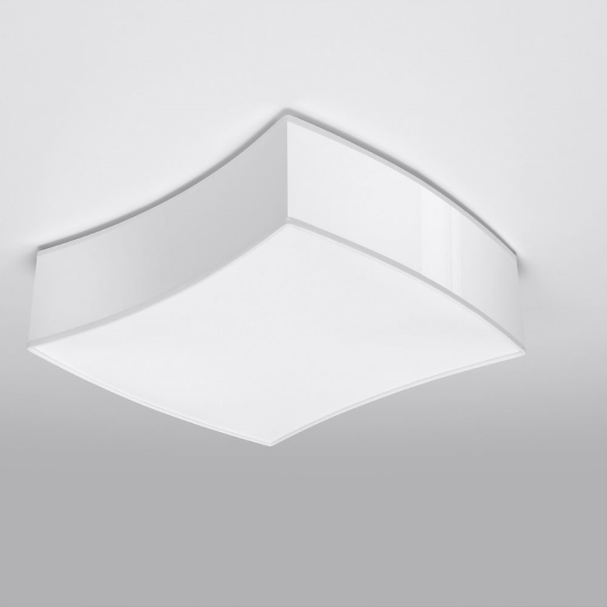 Plafonnier SQUARE 2xE27/60W/230V blanc