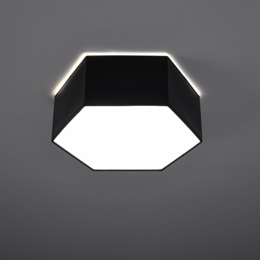 Plafonnier SUNDE 2xE27/60W/230V 11,5 cm noir