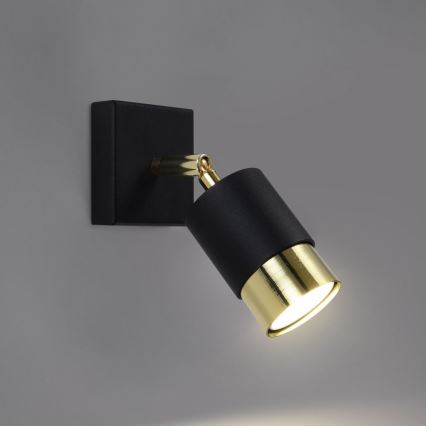 Spot mural NERO 1xGU10/40W/230V noir/or