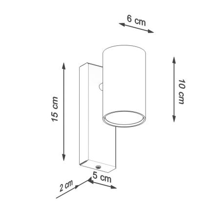 Applique murale UTTI 1xGU10/40W/230V blanc