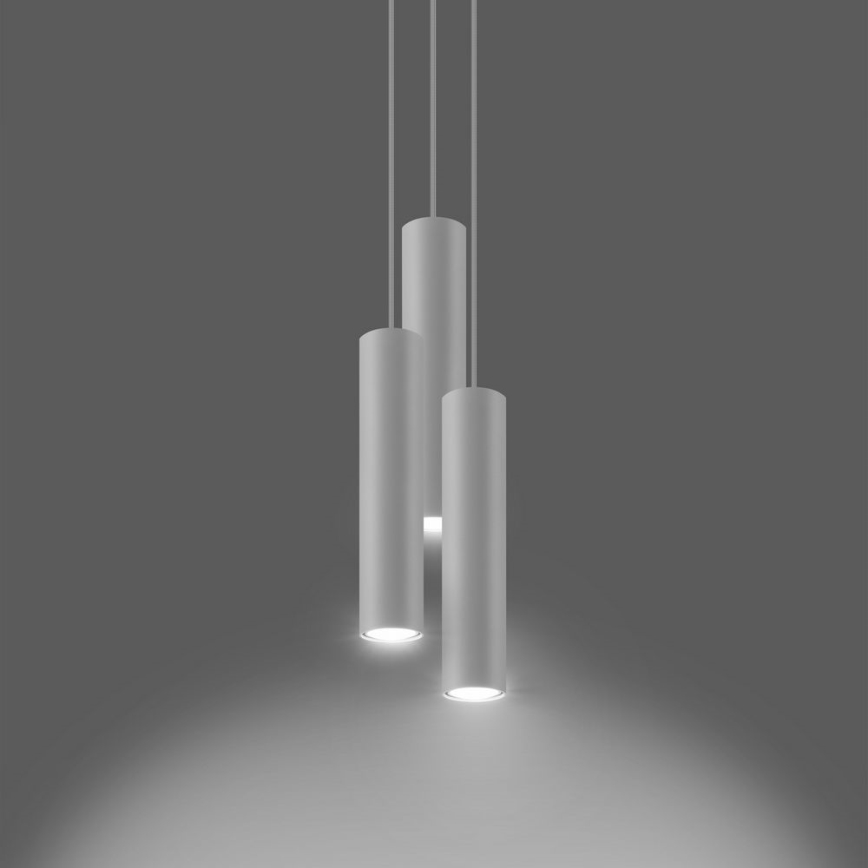 Suspension filaire LAGOS 3xGU10/10W/230V blanc