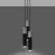 Suspension filaire BORGIO 3xGU10/40W/230V béton/métal noir