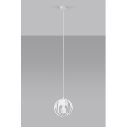 Suspension filaire TULOS 1xE27/60W/230V blanc