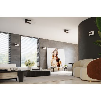 Plafonnier LAPPO, 2× E27 (15 W), 230 V — finition wengé