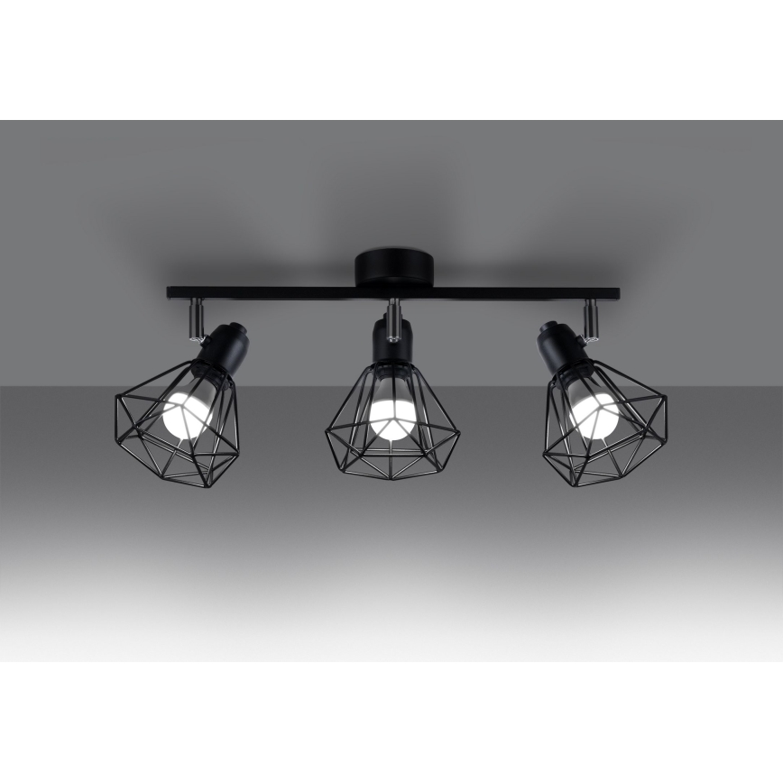 Spot ARTEMIS 3xE14/40W/230V noir