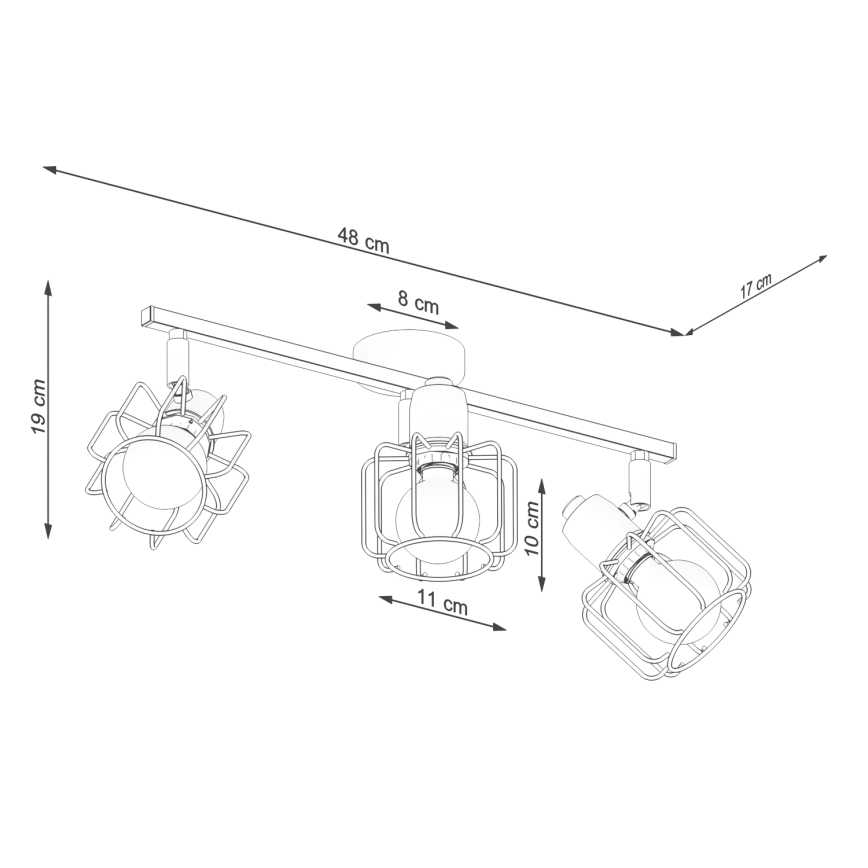 Spot BELUCI 3xE14/40W/230V blanc