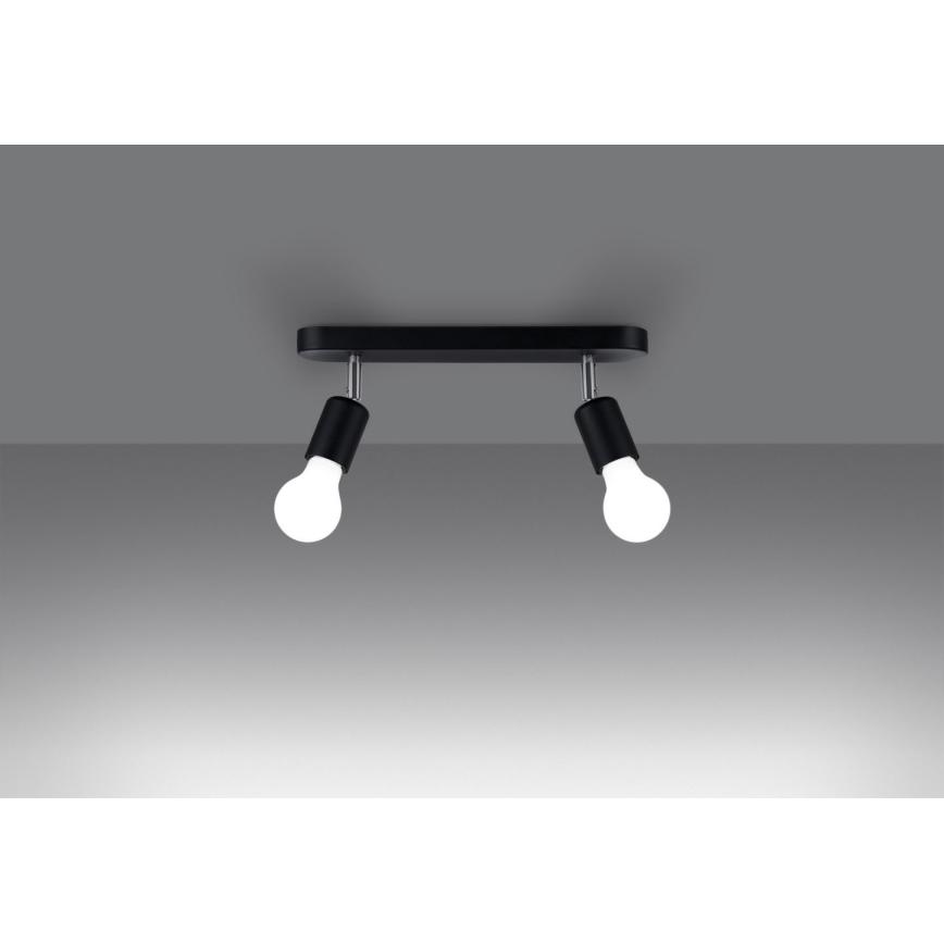 Spot FORNES 2xE27/60W/230V noir